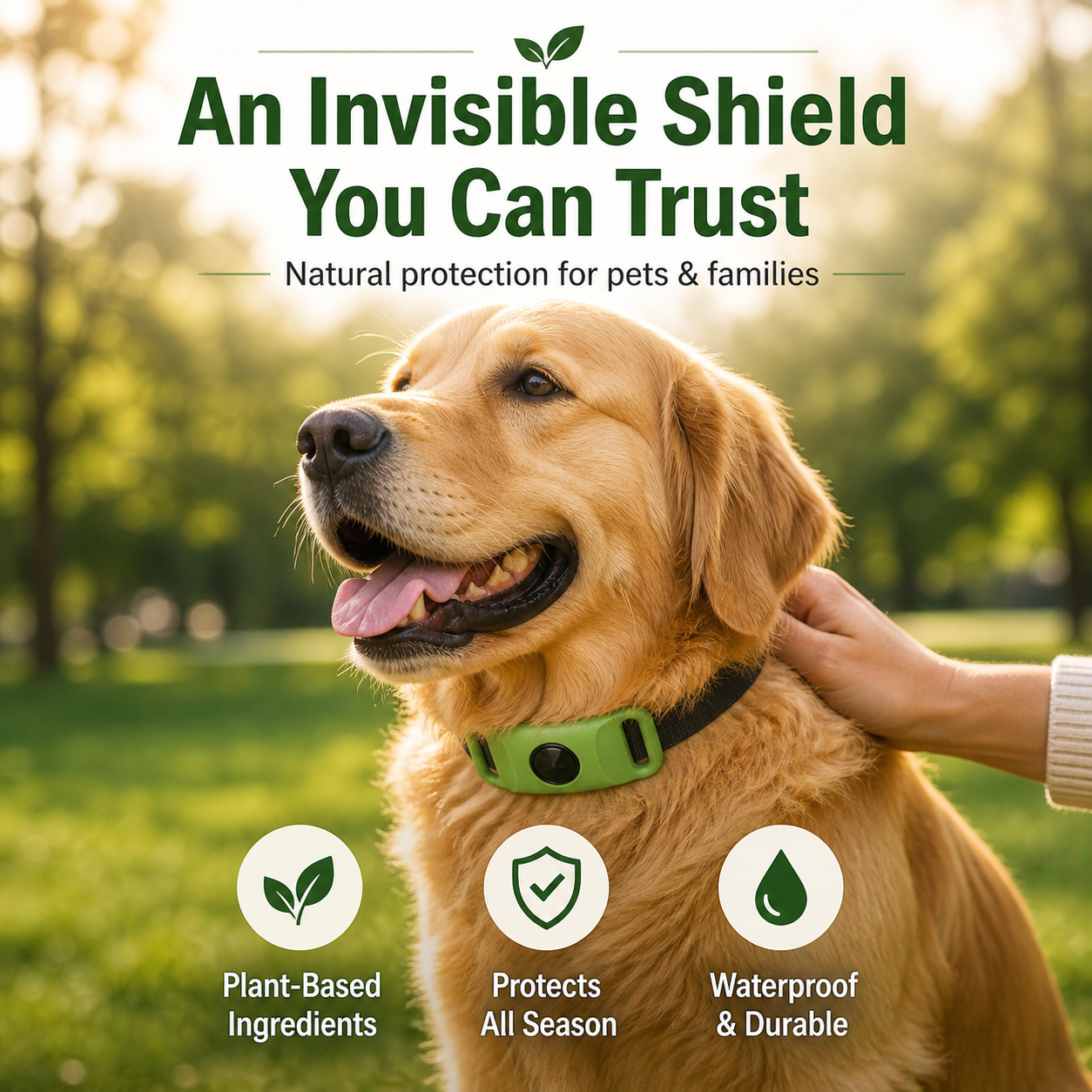Protect Your Dog From Fleas & Ticks Without Harsh Chemicals Long-Lasting Protection for Up to 12 Months